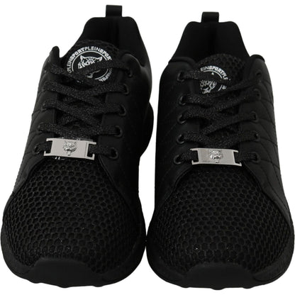 Philipp Plein Black Casual Running Sneakers Shoes WOMAN SNEAKERS