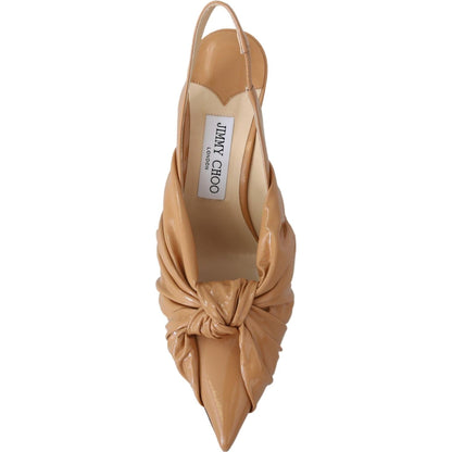 Jimmy Choo Elegant Pointed Toe Leather Pumps Shoes