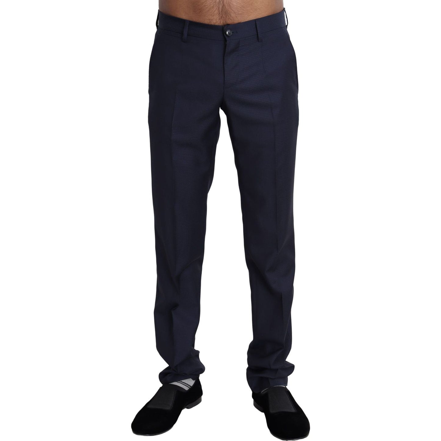 Dolce & Gabbana Navy Blue Dress Formal Men Trouser Pants