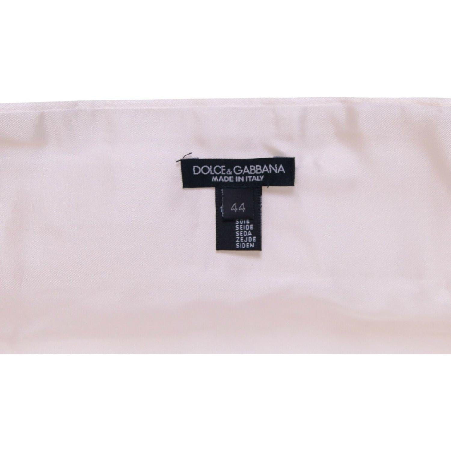 Dolce & Gabbana White Waist Tuxedo Smoking Belt Cummerbund