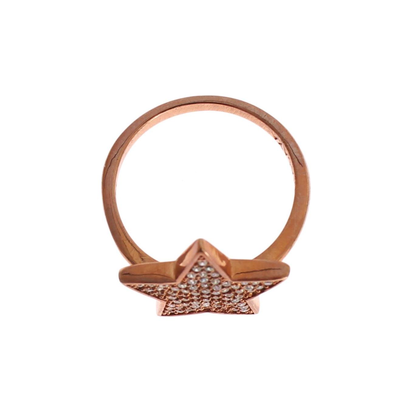 Nialaya Womens Clear CZ Star 925 Silver Ring Ring