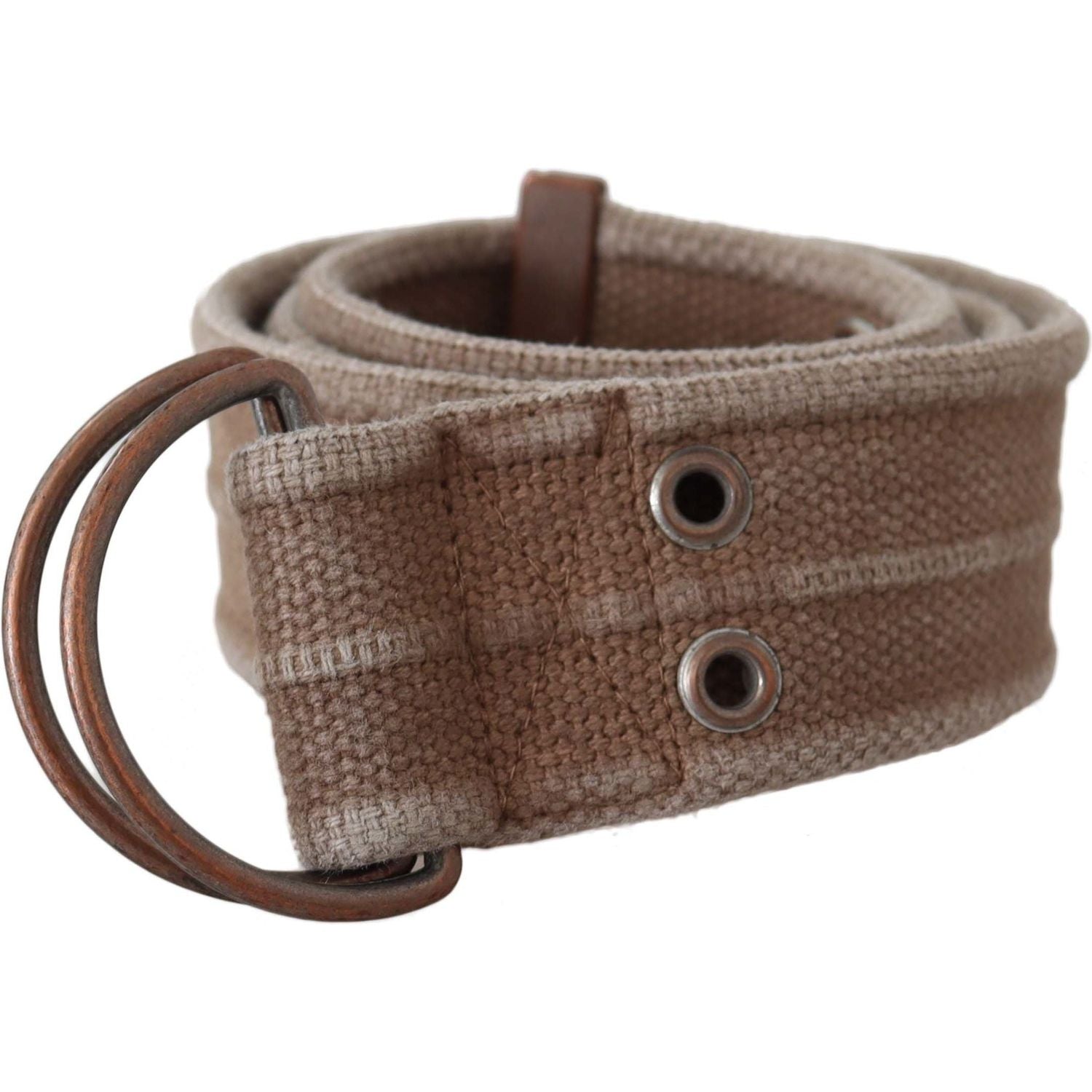 Dolce & Gabbana Beige Leather Logo Belt Sling Cintura Buckle Belt