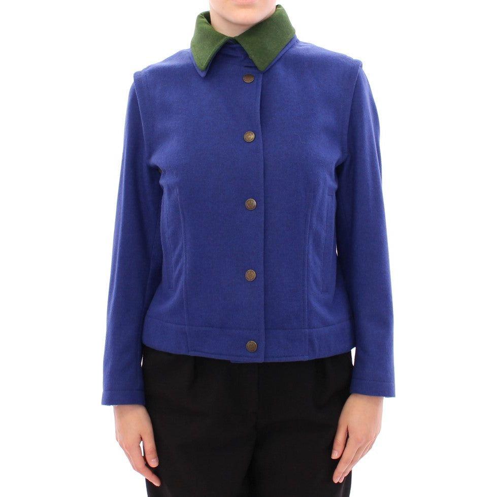 Andrea Incontri Habsburg Blue Green Wool Jacket Coat Coats & Jackets