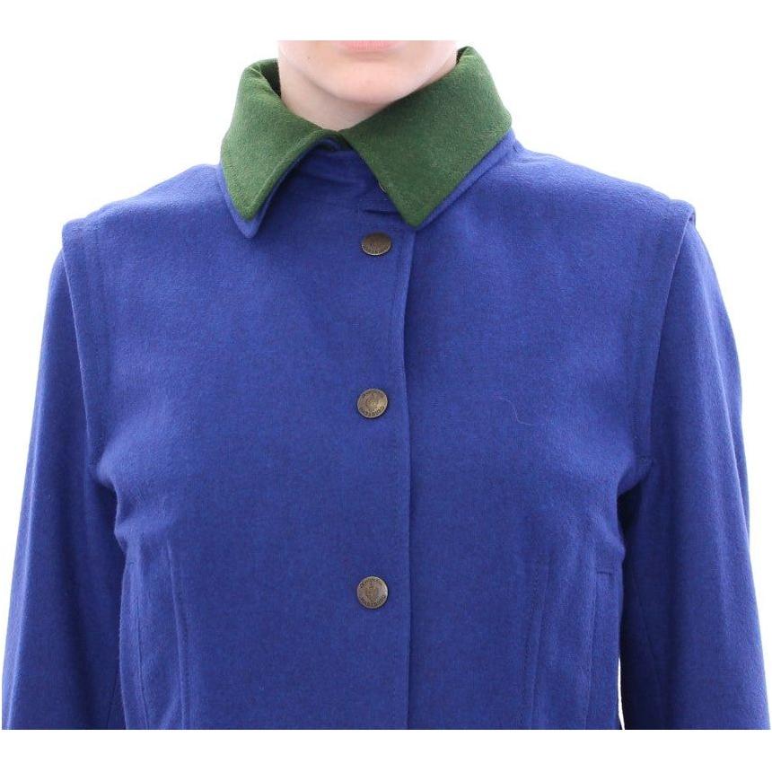 Andrea Incontri Habsburg Blue Green Wool Jacket Coat Coats & Jackets