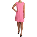 Dolce & Gabbana Pink Shift Sleeveless Knee Length Dress