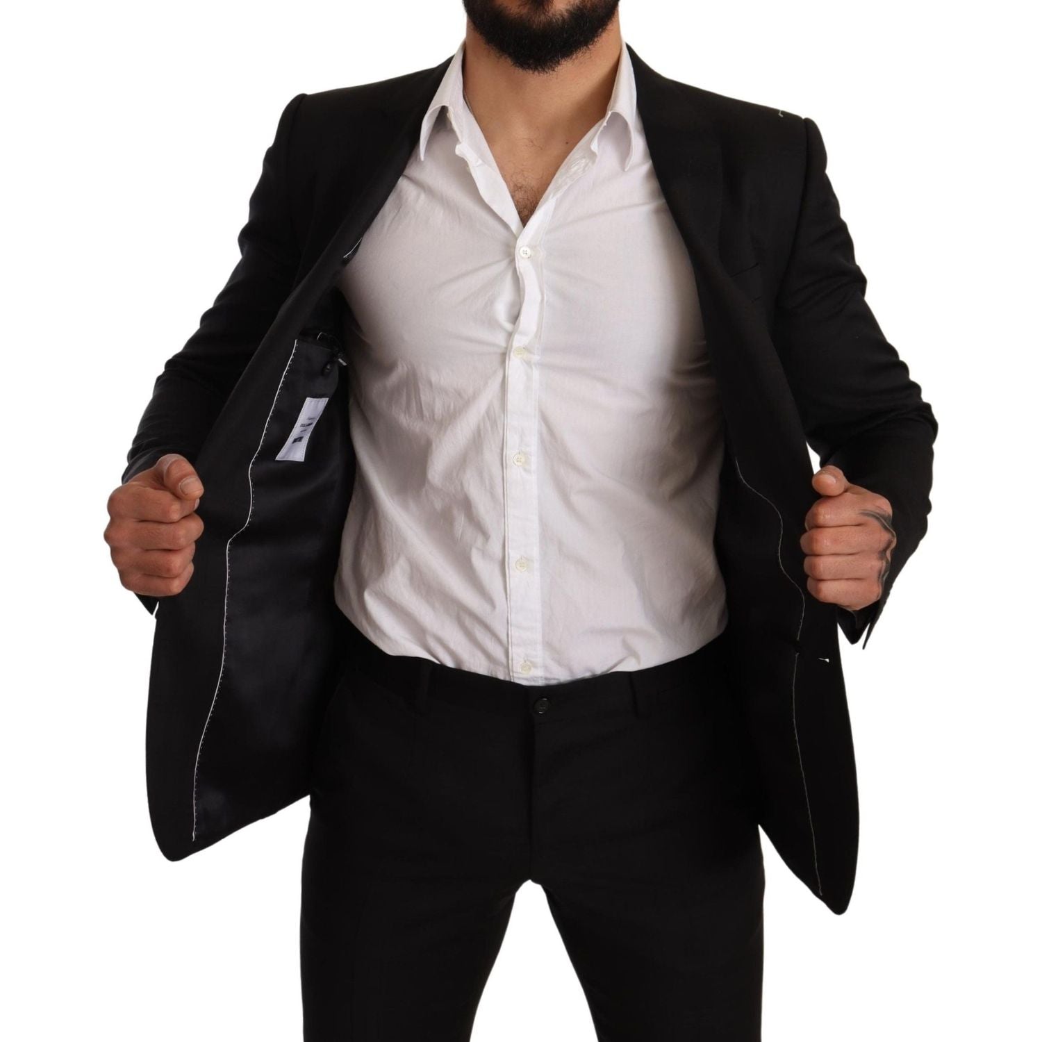 Dolce & Gabbana Black Check MARTINI SLIM FIT 2 Piece Suit