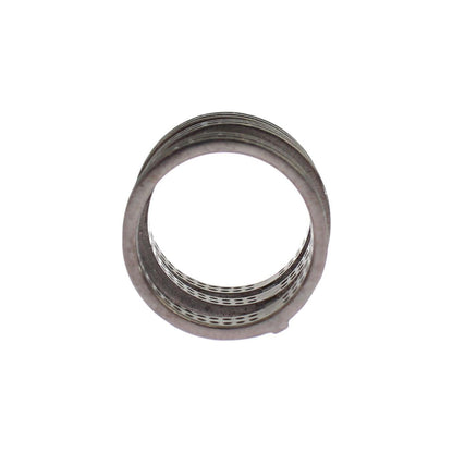 Nialaya Black CZ Rhodium 925 Silver Ring Ring