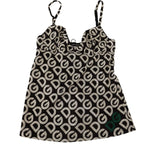 Dolce & Gabbana Black White Logo Print Camisole Top Underwear WOMAN SWIMWEAR