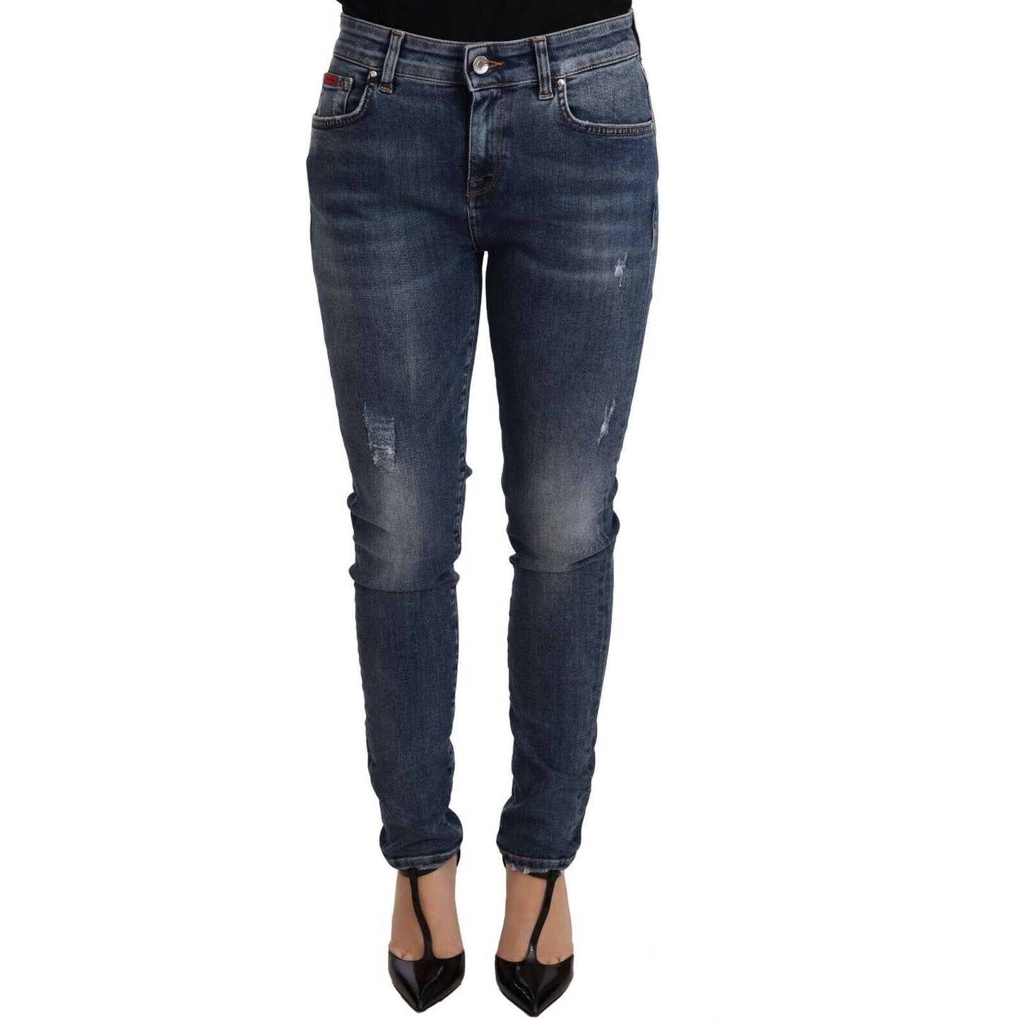 Dolce & Gabbana Blue Wash Skinny Denim Cotton Stretch Jeans
