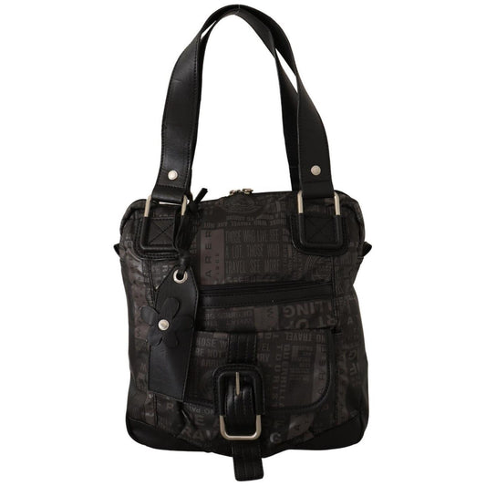WAYFARER Black Printed Logo Shoulder Handbag Purse Bag Shoulder Bag