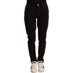 Dolce & Gabbana Black Skinny Slim Denim Cotton Stretch Jeans