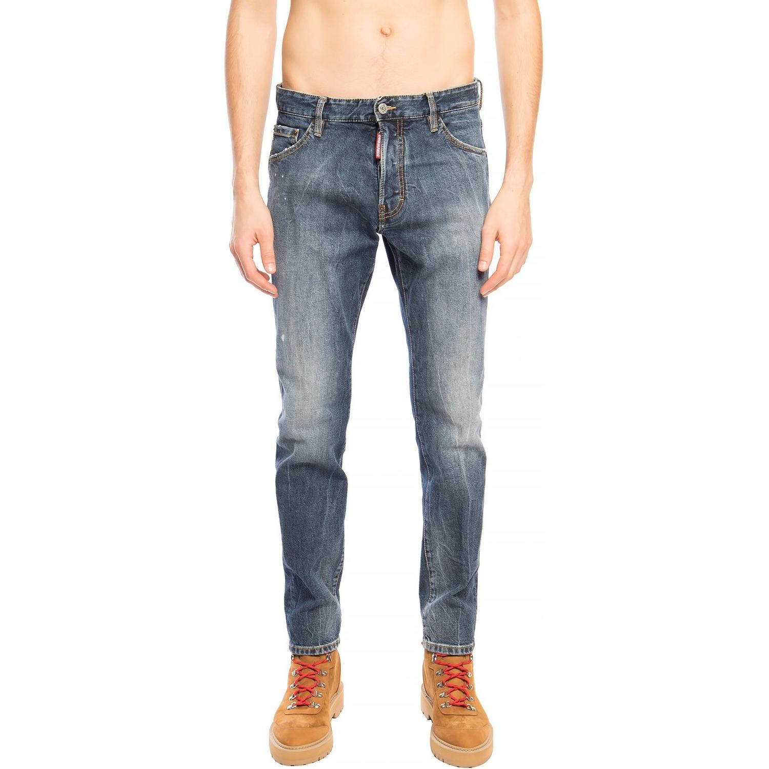 Dsquared² Blue Cotton Men Jeans