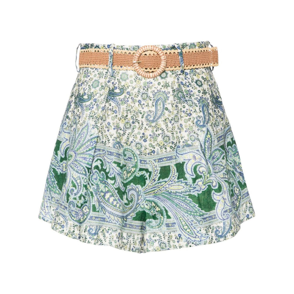 Zimmermann Ottie Tuck Linen Shorts Short trousers