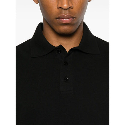 Saint Laurent Piquet cotton polo shirt