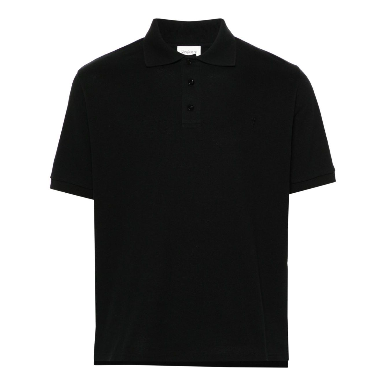 Saint Laurent Piquet cotton polo shirt