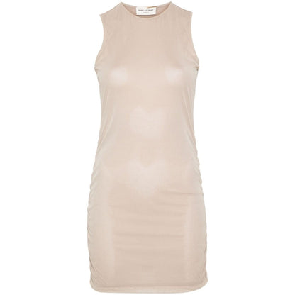 Saint Laurent Short Dress With Ruffles Dresses