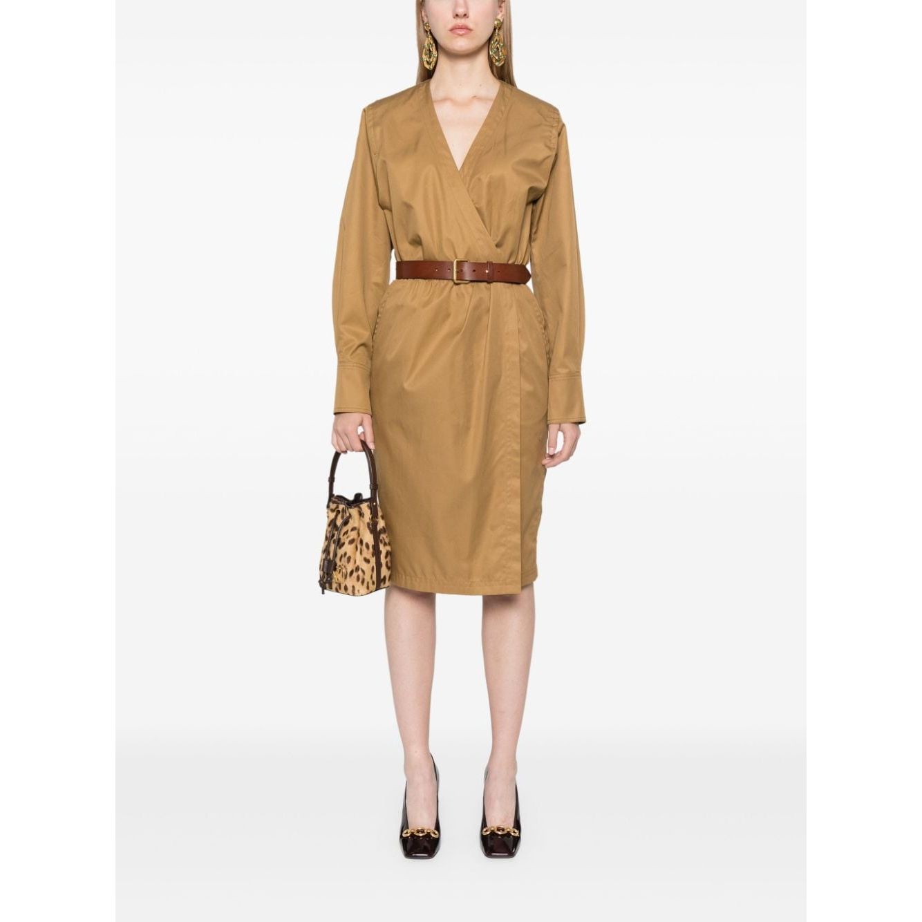 Saint Laurent belted dress