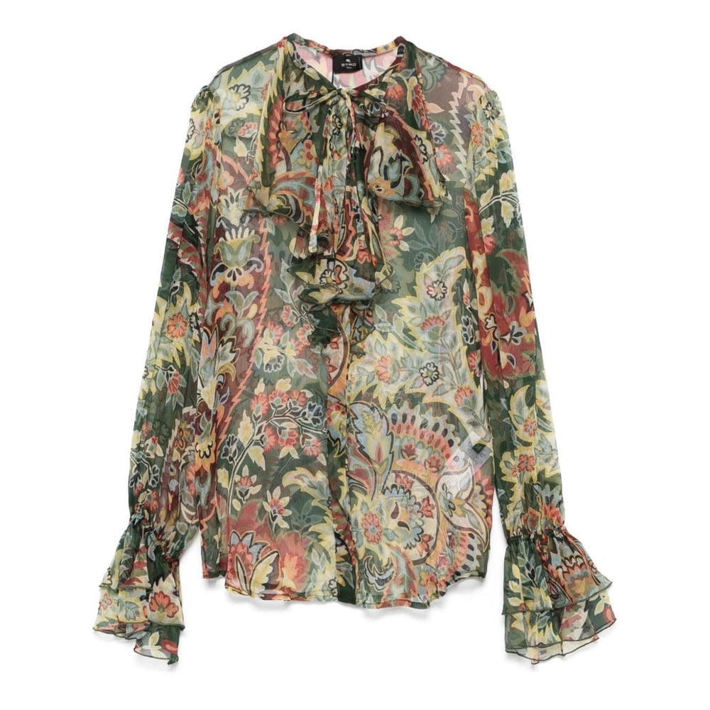 Etro Shirts Green Shirts