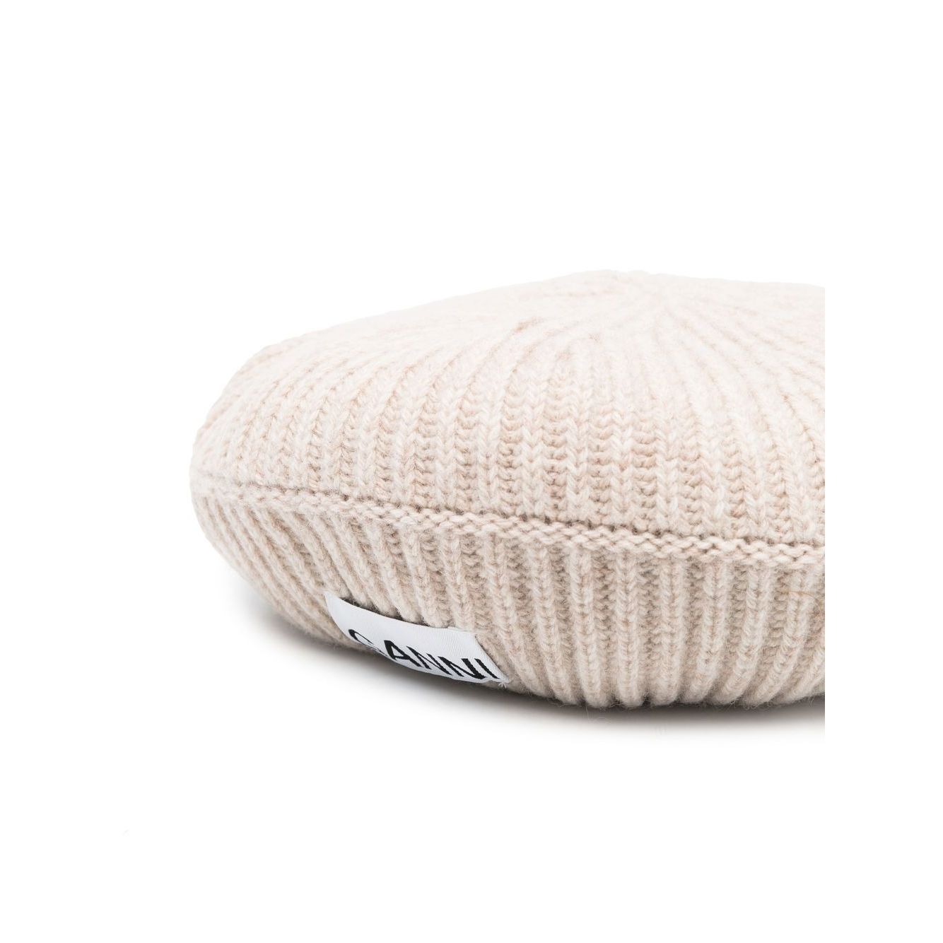 Ganni Ribbed wool hat