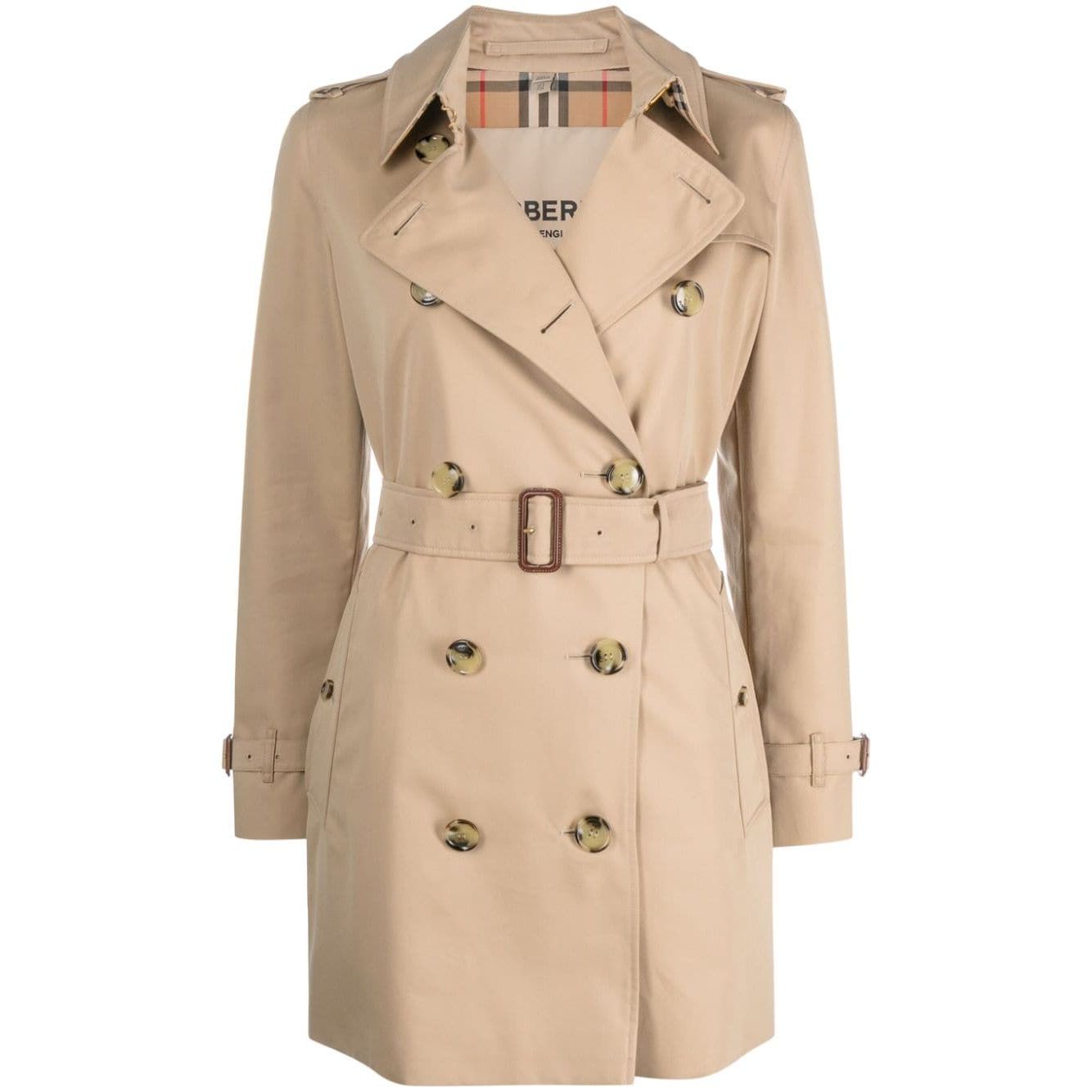 Burberry Short Kensington Heritage cotton trench coat