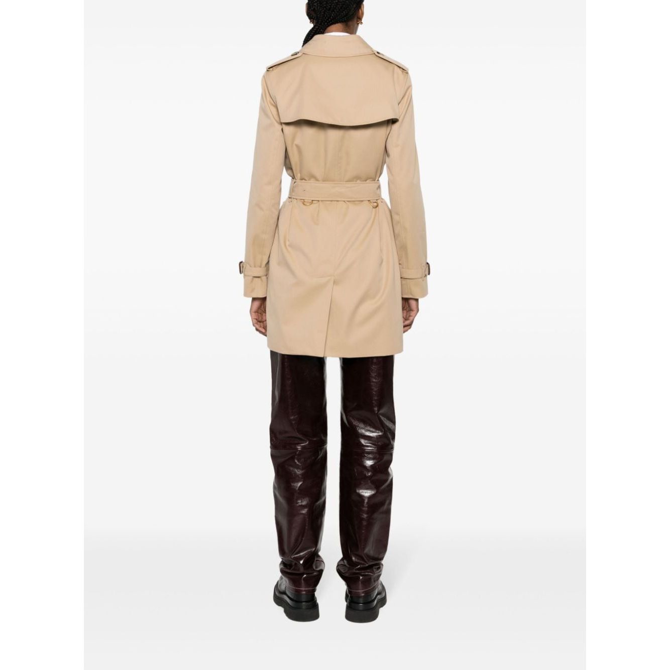 Burberry Short Kensington Heritage cotton trench coat