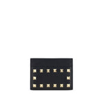 Valentino Garavani Rockstud leather card case