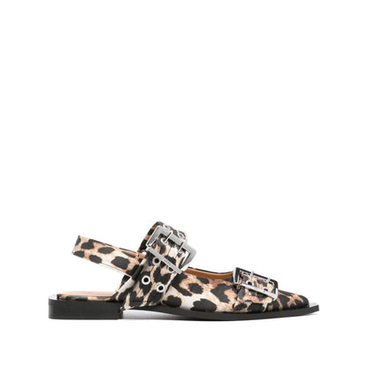 Ganni Printed Ballerinas Flat Shoes