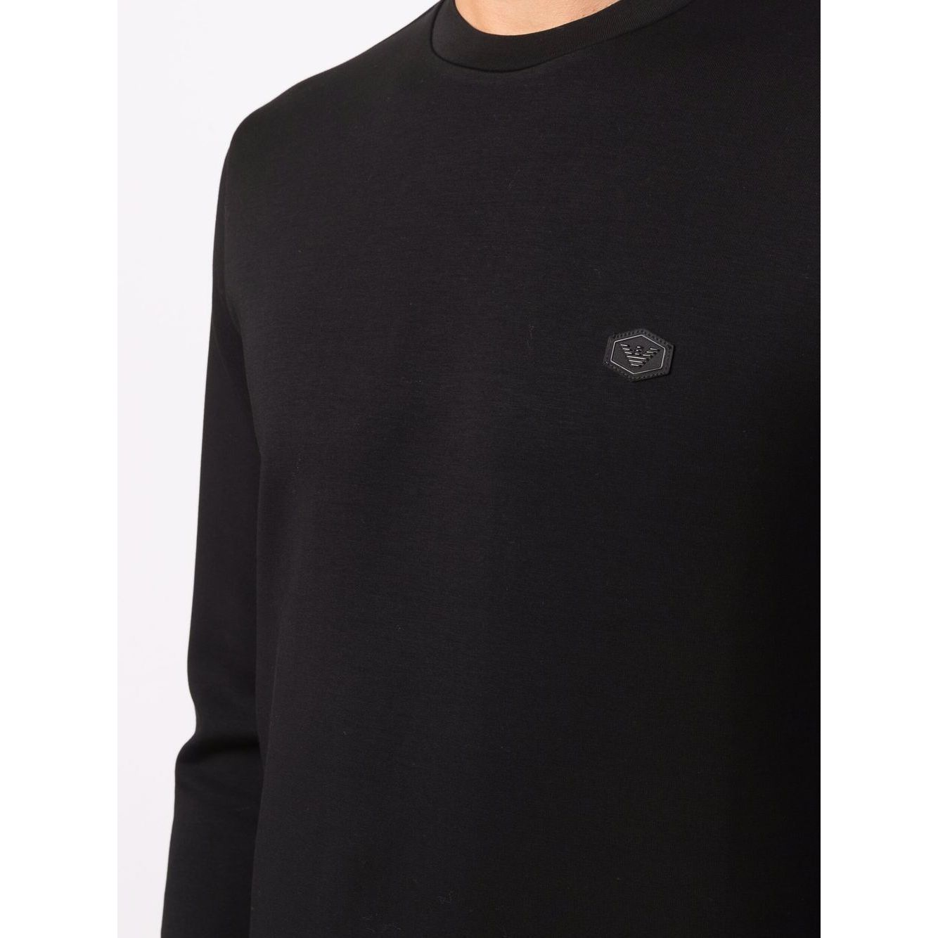 Emporio Armani logo-patch crew-neck Sweatshirt