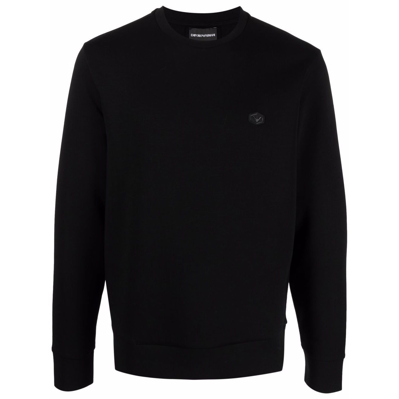 Emporio Armani logo-patch crew-neck Sweatshirt