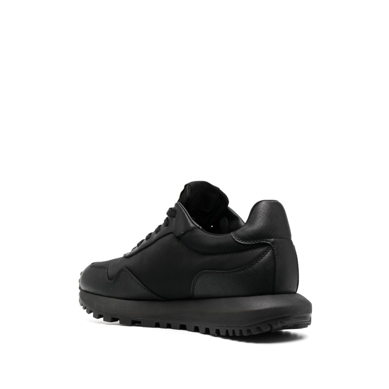 Emporio Armani chunky sole leather sneakers