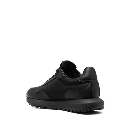 Emporio Armani chunky sole leather sneakers