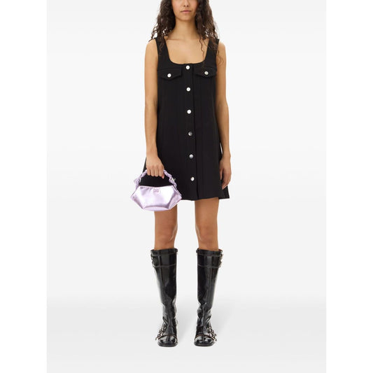 Ganni crepe mini dress Dresses