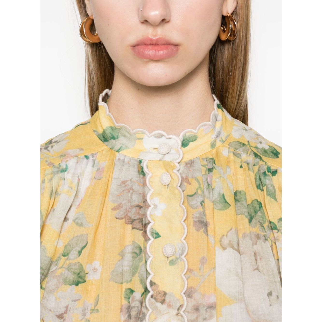Zimmermann Acacia Scalloped Shirt