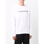 Emporio Armani Modal blend sweatshirt with logo print Topwear