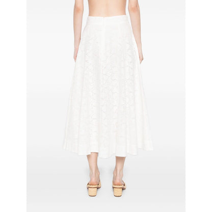 Zimmermann Crush embroidered midi skirt