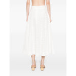 Zimmermann Crush embroidered midi skirt Skirts