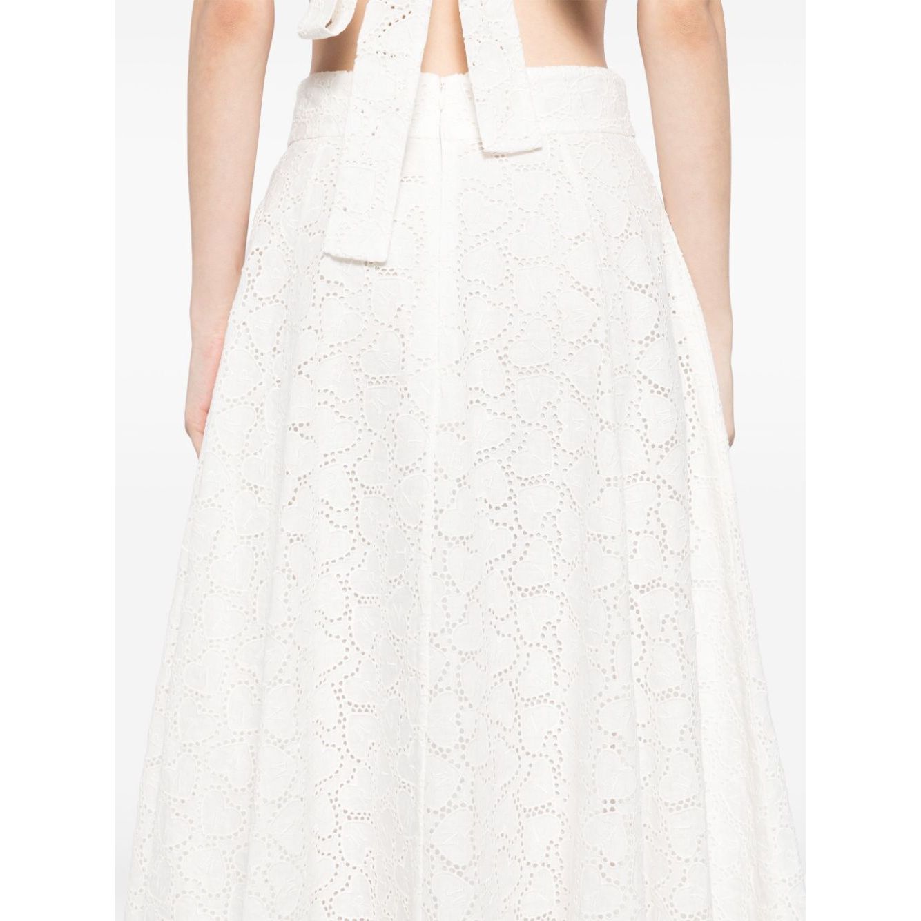 Zimmermann Crush embroidered midi skirt Skirts