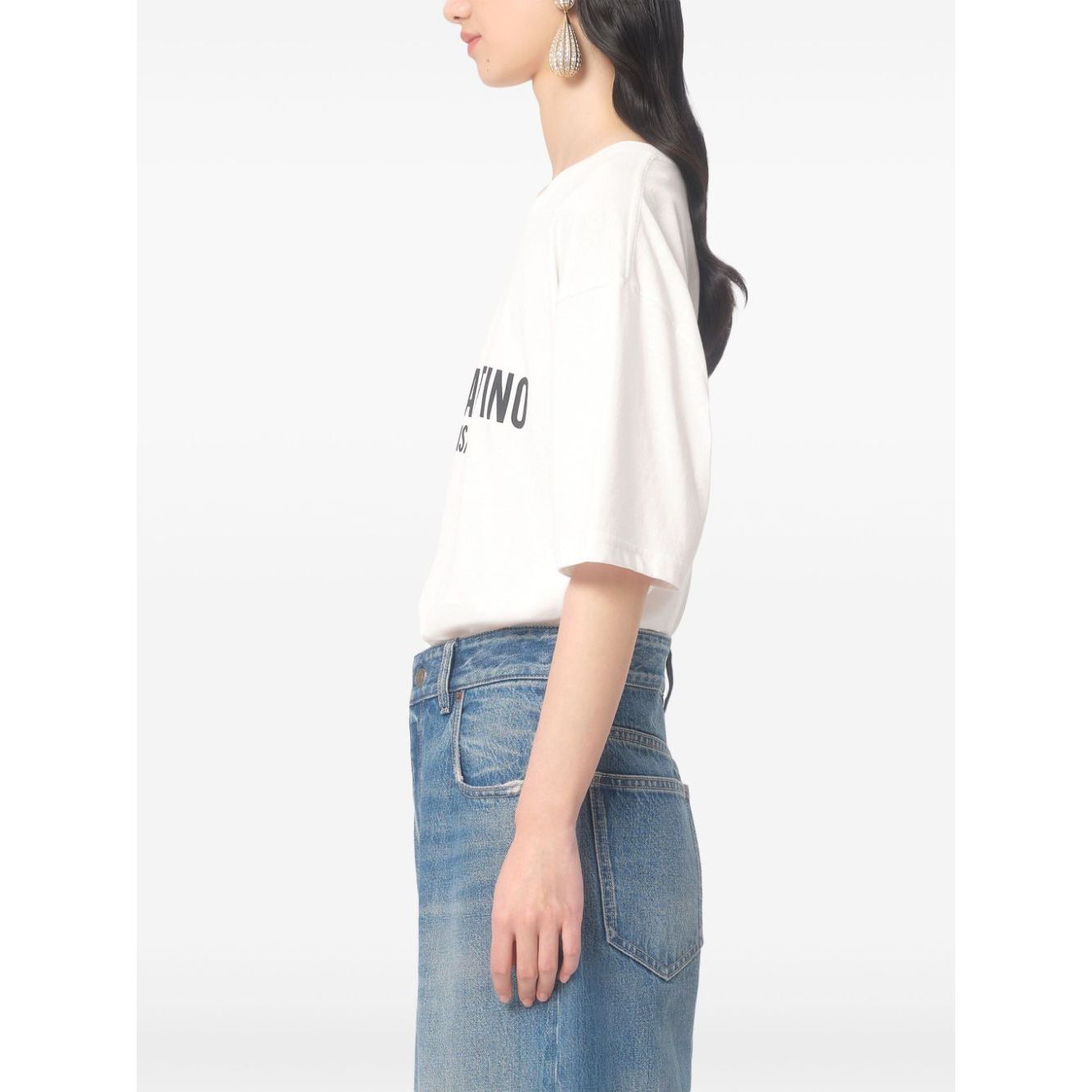 Valentino Cotton T-Shirt With Chez Valentino Print