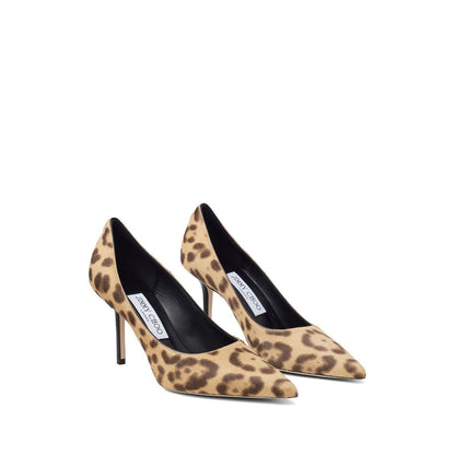 Jimmy Choo Love 85 Leopard Print Pony Pumps