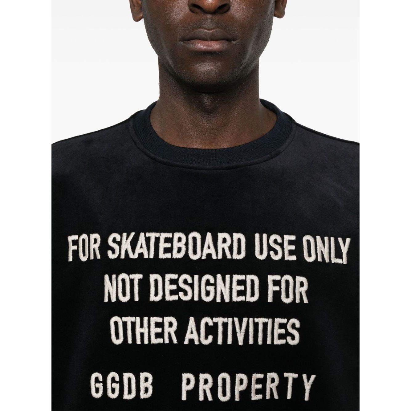 Golden Goose crew neck sweatshirt with embroidered lettering