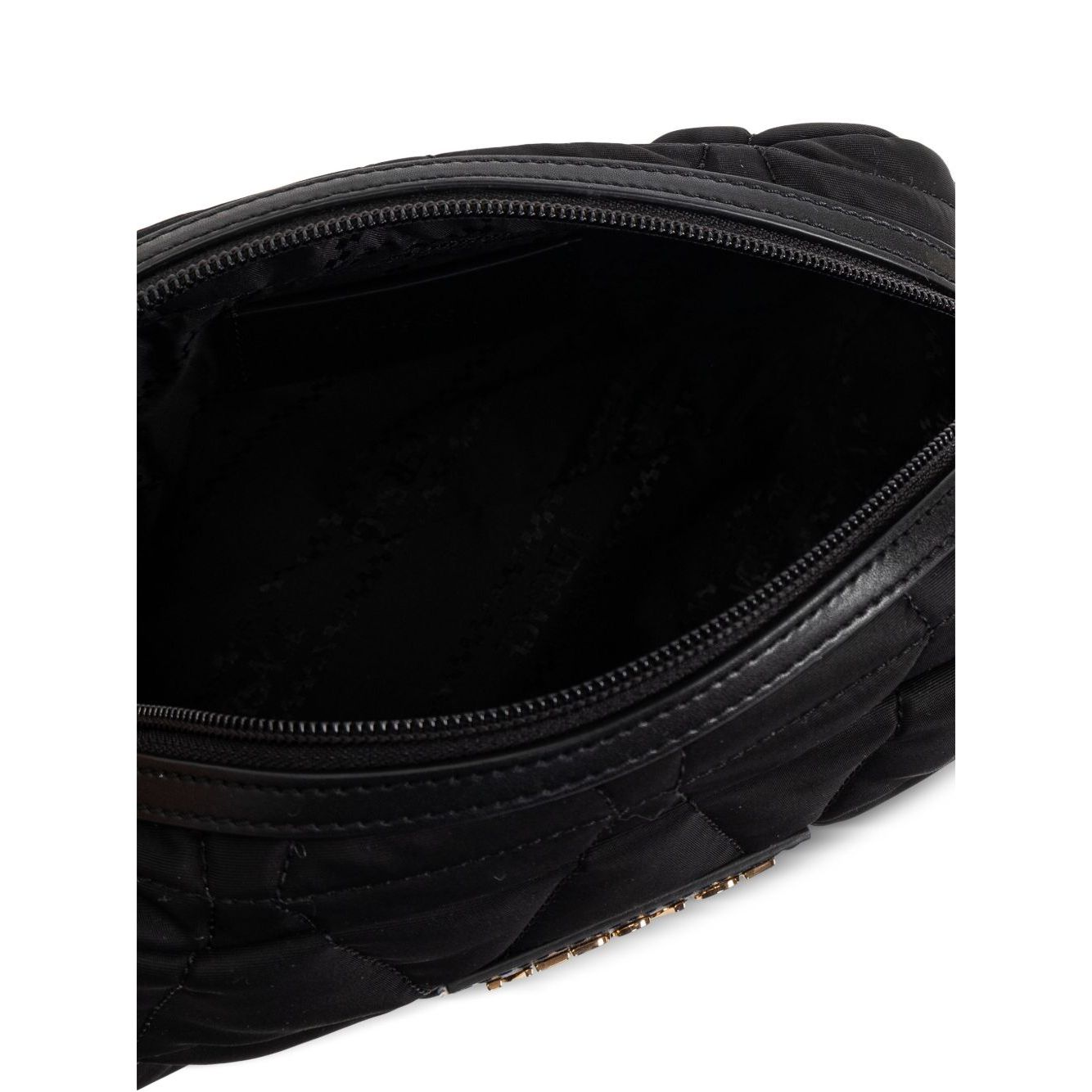 Front view with bag zipped and handles upright.