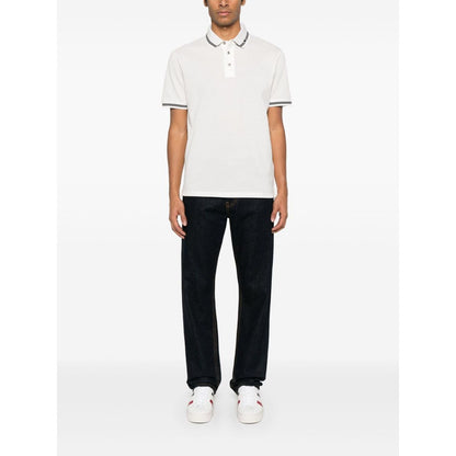 Emporio Armani Piqué polo shirt with piped collar