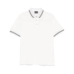Emporio Armani Piqué polo shirt with piped collar