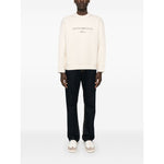 Emporio Armani Double jersey sweatshirt with ASV logo embroidery Topwear