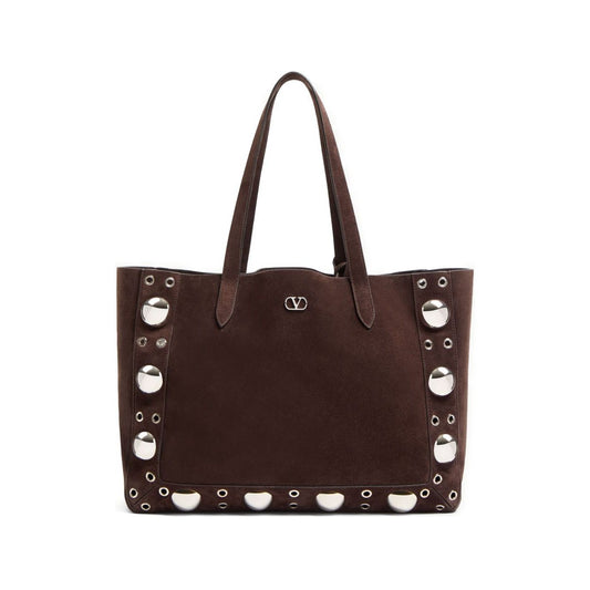 Valentino Garavani Medium Nellcôte Suede Shopping Bag Shopper