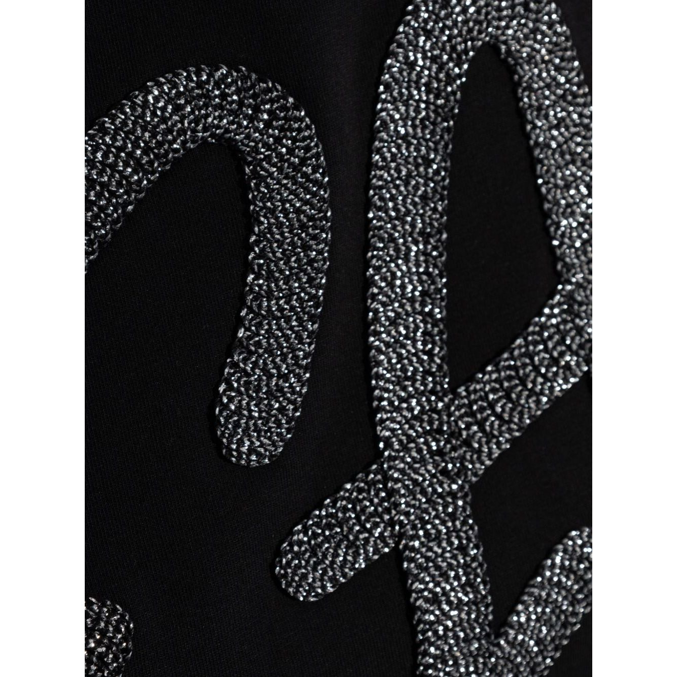 Emporio Armani Cotton-jersey T-shirt with oversized lurex logo