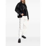 Emporio Armani Cotton-jersey T-shirt with oversized lurex logo
