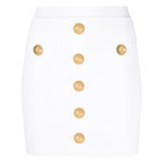 Balmain ribbed-knit miniskirt