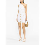 Balmain ribbed-knit miniskirt