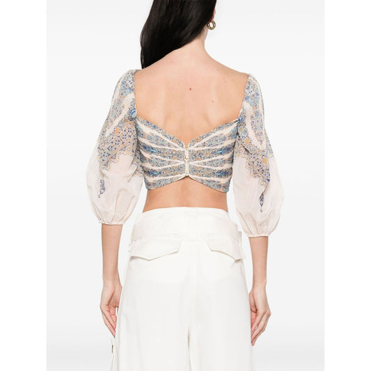 Zimmermann Zimmerman pleated design top Topwear